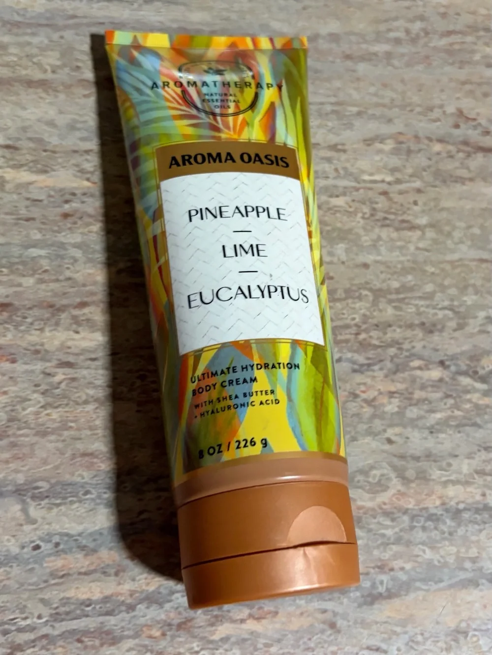 Bath & Body Works Aromatherapy Tropical Yellow Orange Green Tube